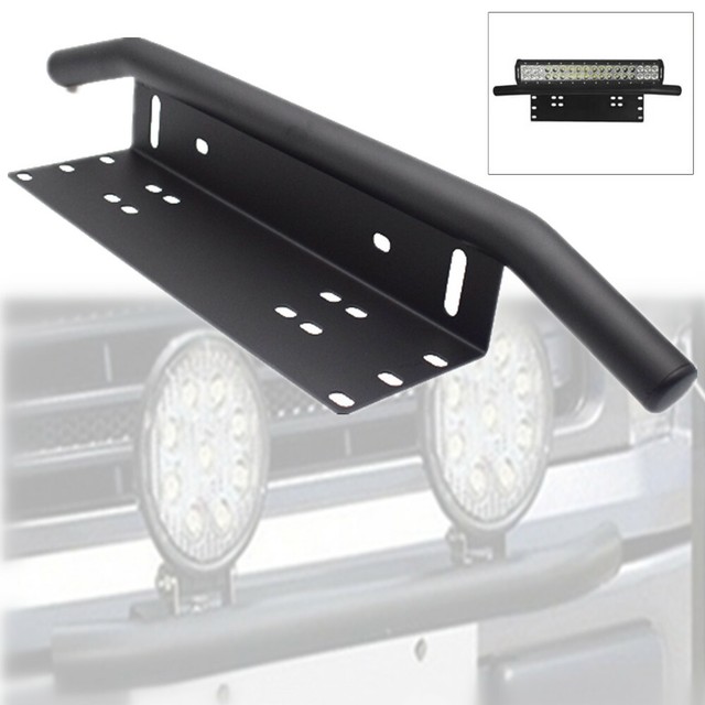 Car Truck SUV Offroad Bumper License Plate Mounting Bracket for LED Fog