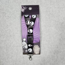 Nightmare Before Christmas Lanyard Keychain Jack Skellington Card Holder Disney