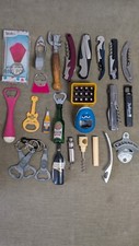 Corkscrews Bottle Openers Barware Lot of 26 pieces Guinnes Corona and more