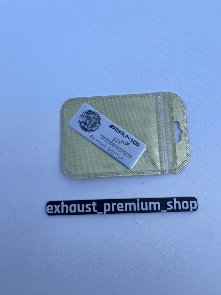 Logo Amg AMG Logo Emblem Aufkleber Affalterbach Mercedes Special Edition 8 X 3cm Schwarz Echappement AMG - Foto 2