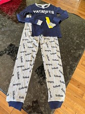 NWT New England Patriots Boys Pajama Set Size Large Fits 12-14