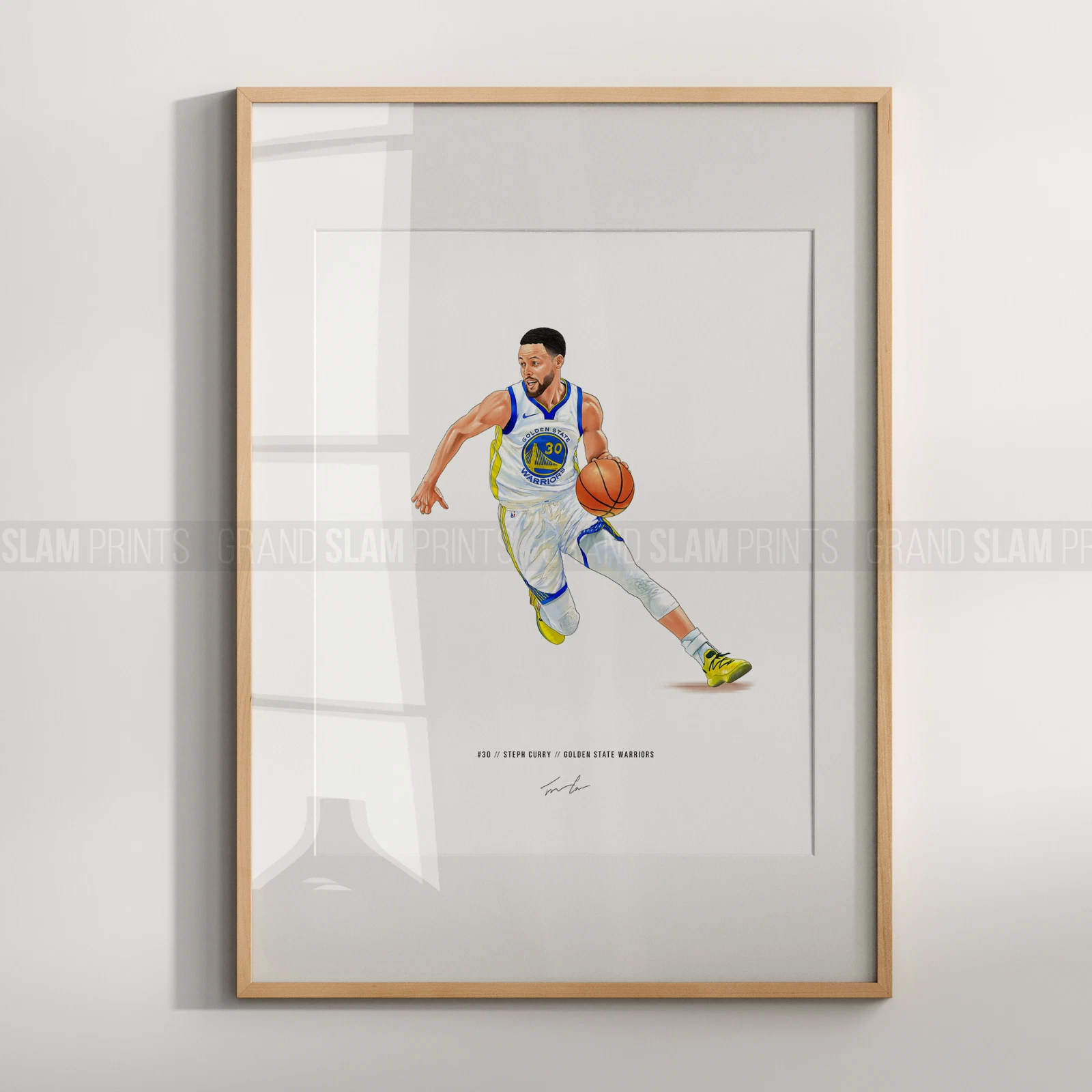 Steph Curry Golden State Warriors Basketball Poster