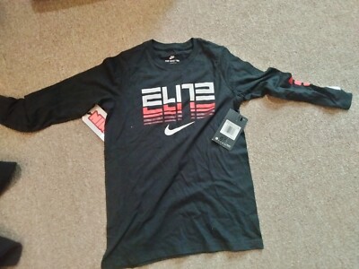 *NEW* NIKE ELITE Boys Long Sleeve Shirt Size XS AT9770-010
