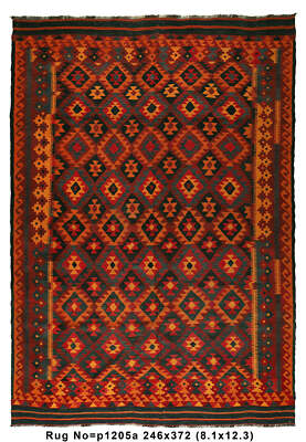 8x12' OLD KILIM HANDMADE AFGHANISTAN # P1205 | eBay