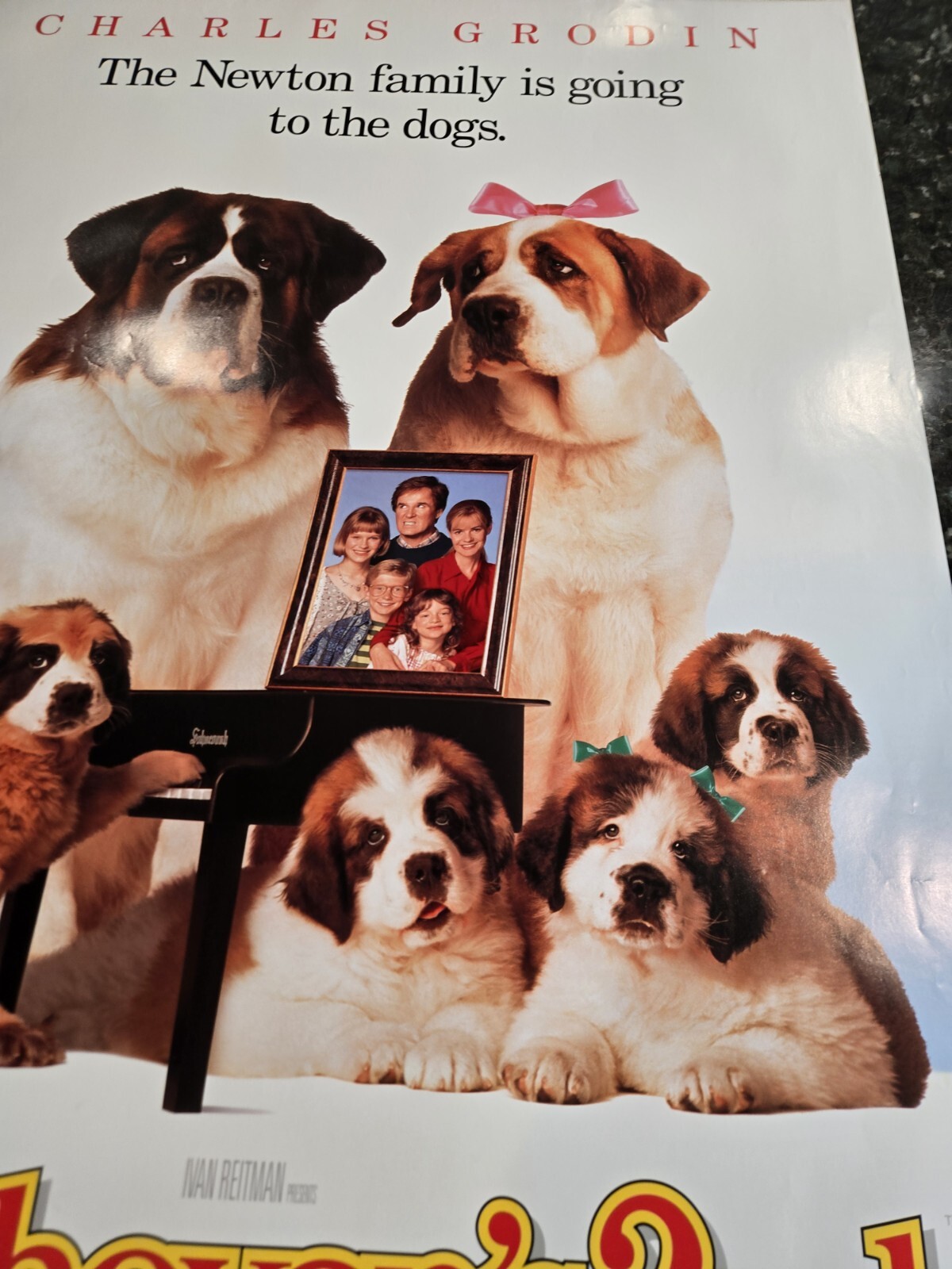 Beethoven's 2nd (1993) Official Movie Poster 27X40 Original Rolled Double Side 