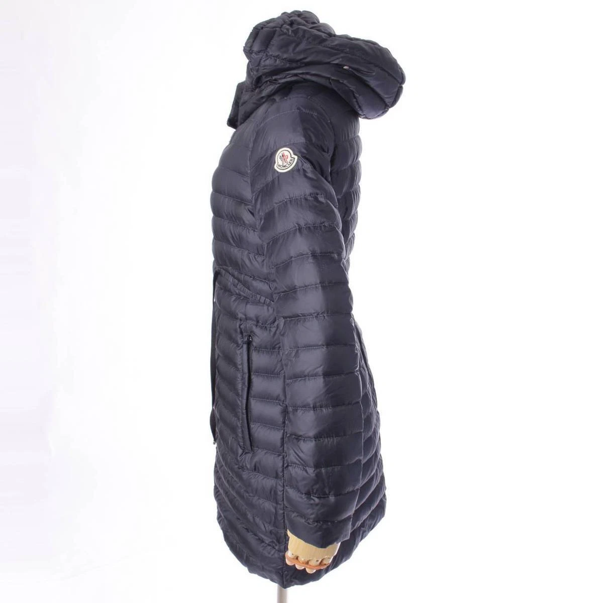 Auth Moncler BARBEL Barbell Long Down Jacket Navy 0(172189 | eBay
