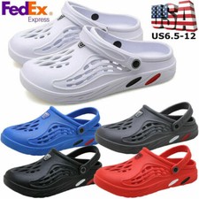 NEW MEN STURDY waterproof BEACH GARDEN  slip-on SANDALS ..by sport clogs