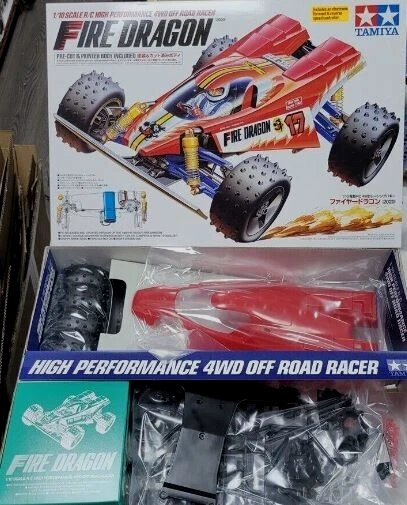 TAMIYA ITEM 47457 FIRE DRAGON 4WD KIT 1/10 RADIO CONTROL CAR SCALE KIT - Immagine 2 di 2