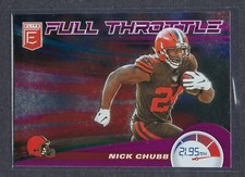 2020 Panini Donruss Elite Full Throttle Pink Nick Chubb #2 *DEAD CENTERED & GEM