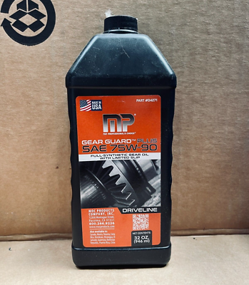 MOC Brand 04271 32oz Gear Guard Plus SAE 80W 75W-90 Limited Slip | GL-5 |  1qt | Pack of 1 USA Made | 0798142042711