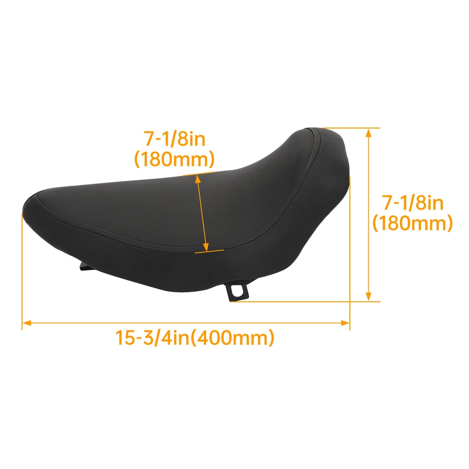Asiento individual negro para motocicleta apto para Harley Electra Glide FX FL 1965-1984 70-84 Foto 3 de 4