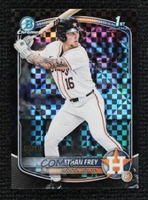 2025 Bowman Draft Chrome Black X-Fractor 5/10 Ethan Frey #BDC-67 03cc