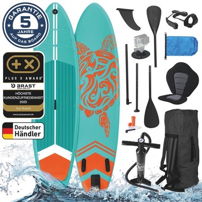 BRAST SUP Board TURTLE | Aufblasbares Stand up Paddle | 320x81x15cm