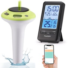 Raddy PT-5 WI-FI Pool Thermometer IPX8 Waterproof Temp Humidity Monitor Alarm