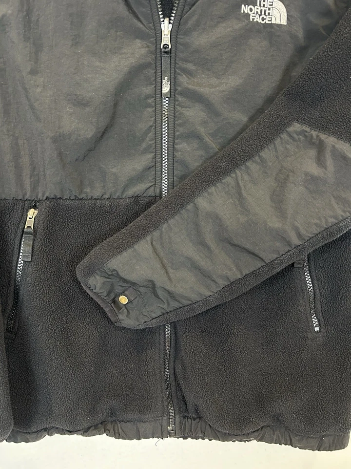 Chaqueta Abrigo The North Face Niños Jóvenes XLarge Negra Denali Cremallera Completa Polar Foto 2 de 4