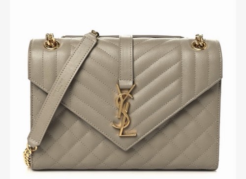 Saint Laurent Envelope Triquilt Medium YSL Shoulder Bag