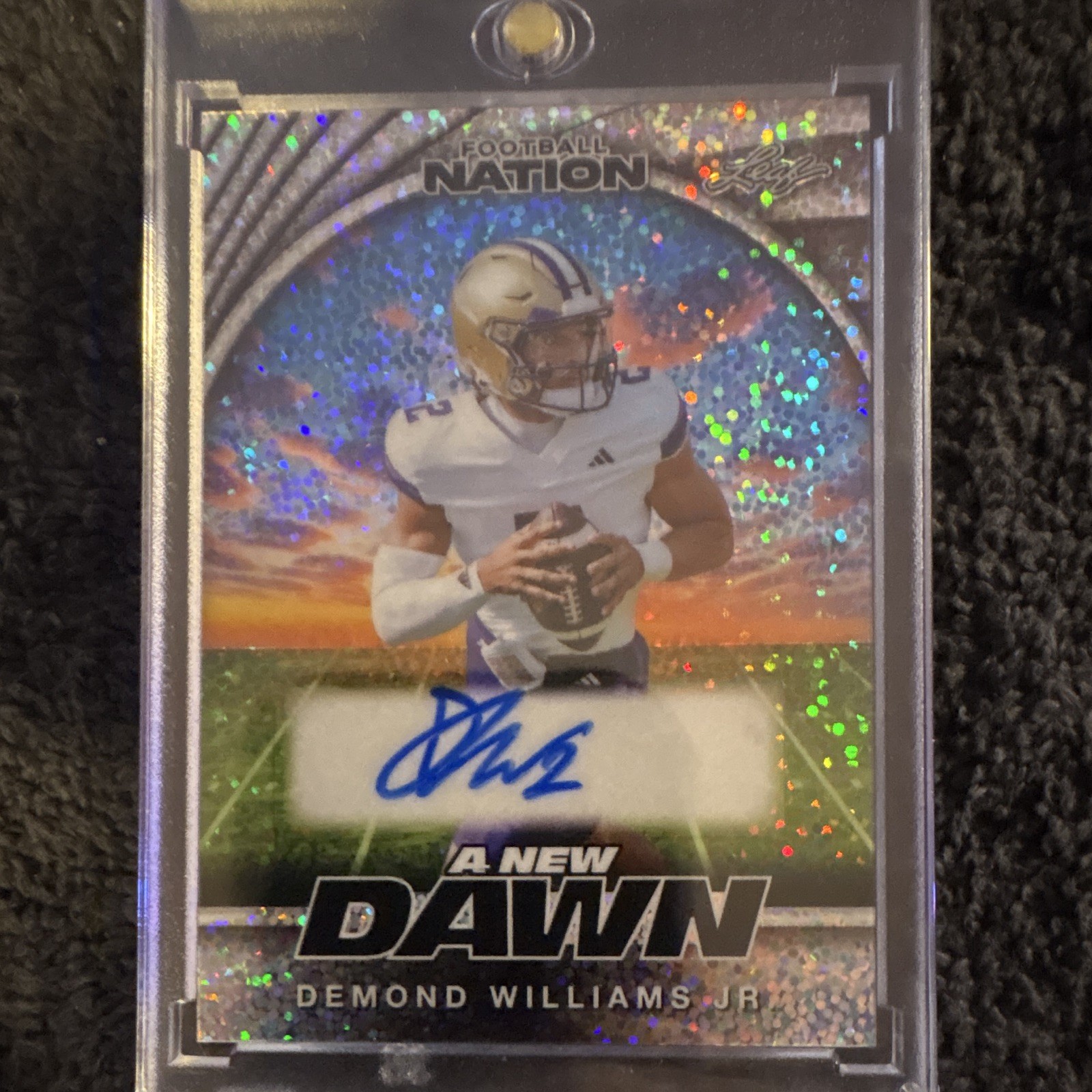 Leaf 2025 Football Nation Demond Williams Jr Auto A New Dawn Sparkle /15