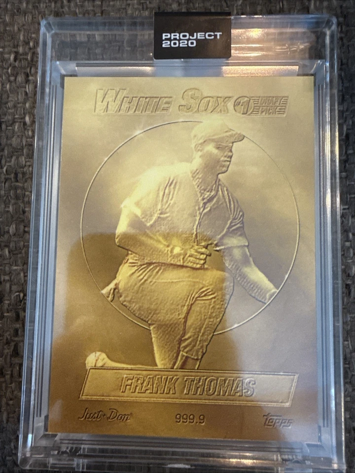 FRANK THOMAS Topps Project 2020 #73 1990 White Sox Gold Card - 3 Available - Image 2 of 3