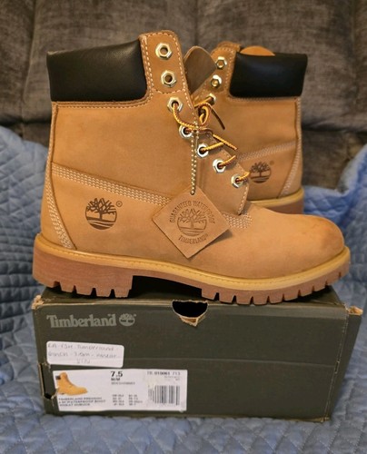 Timberland Men's 6 inch Premium Waterproof Boot - Wheat US 7.5