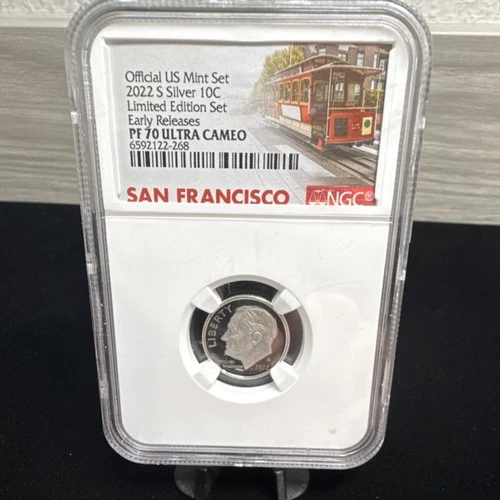 2022 Silver Roosevelt Dime PF70 Ultra Cameo NGC Proof San Francisco Mint