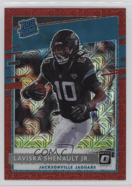 2020 Panini Donruss Optic Rated Rookies Red Mojo Prizm Laviska Shenault Jr 0v33
