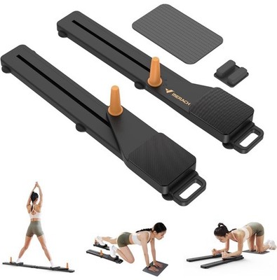 MERACH Foldable Multi-function Pink Abdominal Board with Slide Rail & EVA Pad