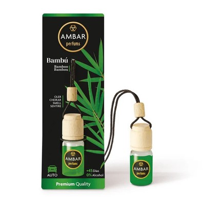   AMBAR PARFUMS Auto Deodorant 6,5ml - Natürlicher Bambusduft   Alkoholfrei