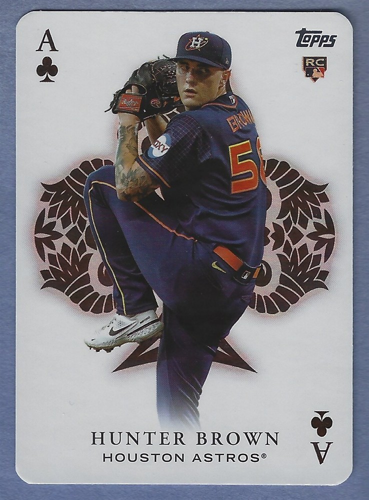 2023 Topps Update All Aces #AA-56 Hunter Brown Rookie Card Astros