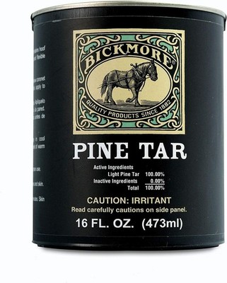 Pine Tar 16 Oz | 100% Pure | Natural Sealant for Horse Hooves & Wood Preservativ