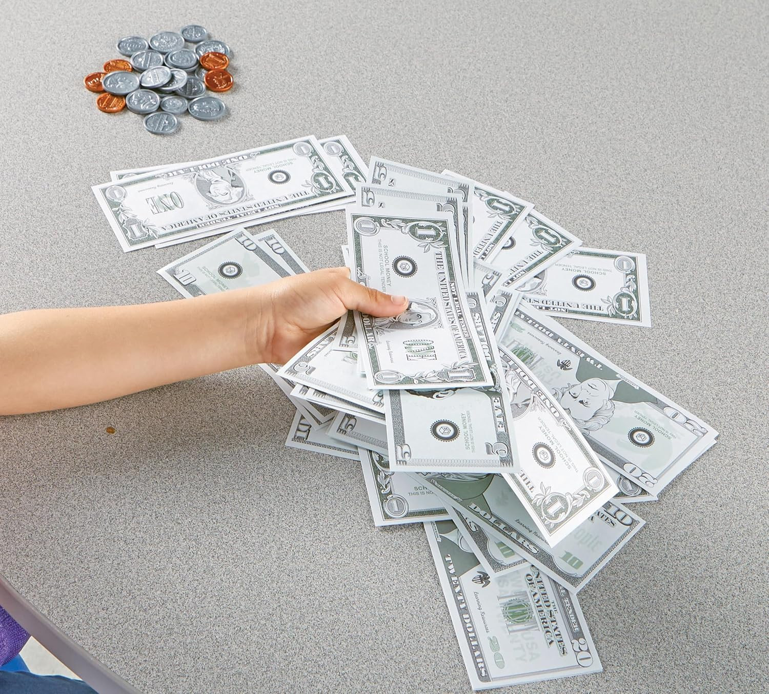 как выглядит Pretend Play Money - Kids Cash Register, Dollars, Pretend фото