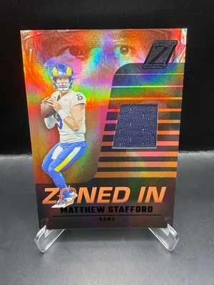 2022 Panini Zenith Matthew Stafford Zoned In Patch #ZI-4
