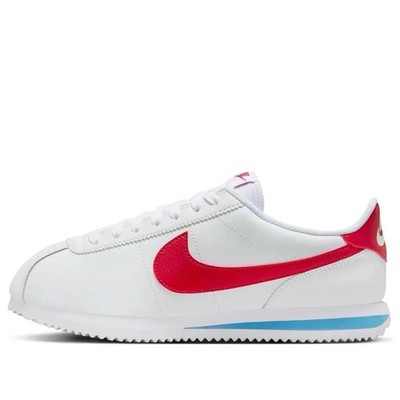 Nike Cortez Forrest Gump White Red Lace Up Casual Shoes DN1791-108 Womens Size