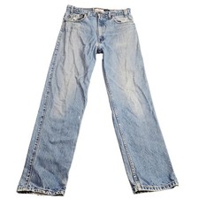 Vintage 90s Levis 540 Jeans Mens 34x32 Relaxed Fit Orange Tab Denim Made in USA
