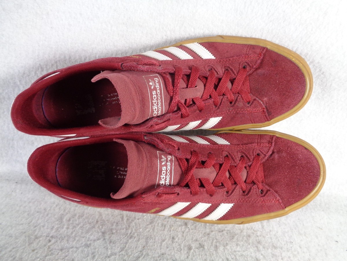Adidas Campus Vulc II Skate Shoes Mens US 11 BB8523 Burgundy Suede White  Gum | eBay