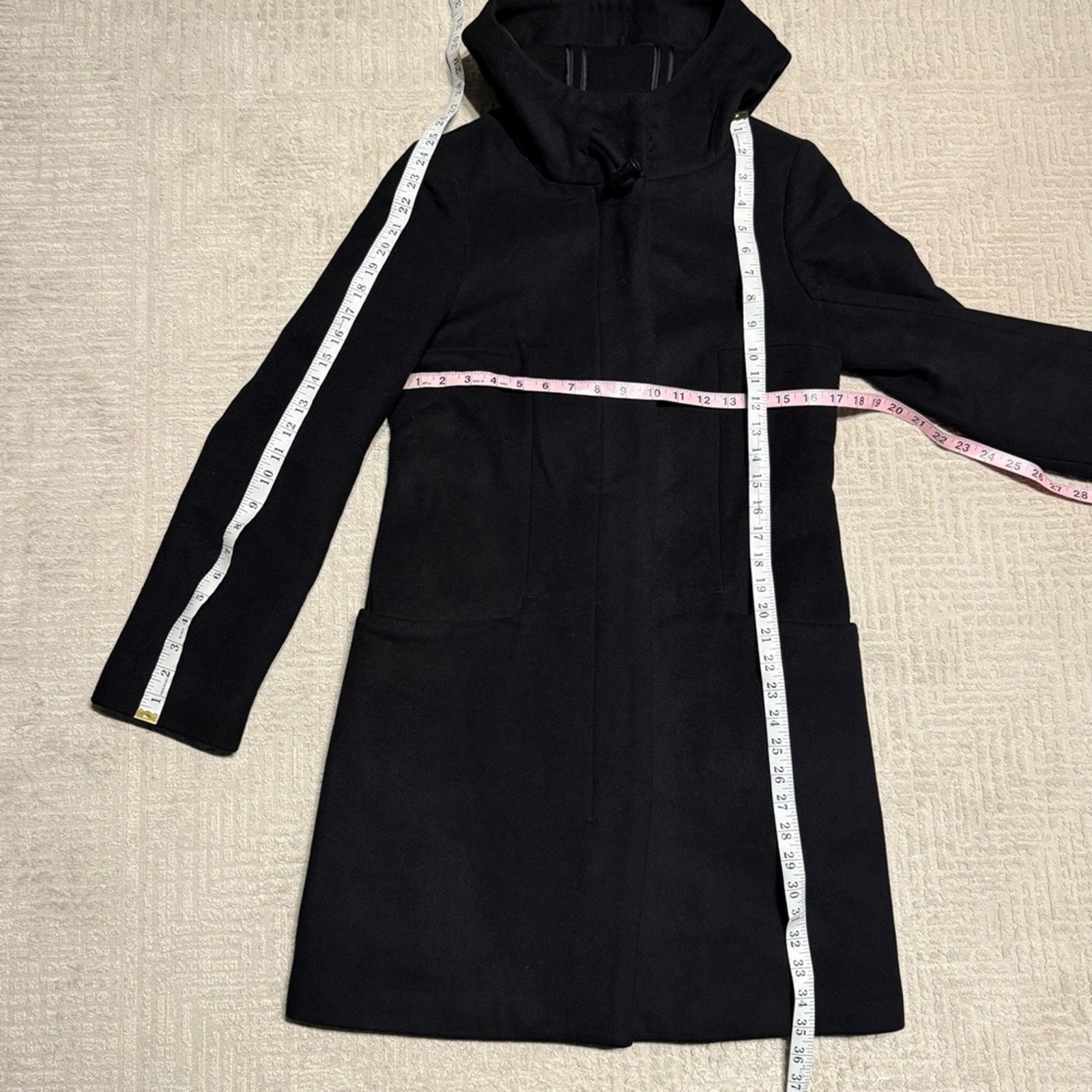 Aritzia Babaton Pearce Wool Coat Hooded Single-breasted wool coat Women’s Small