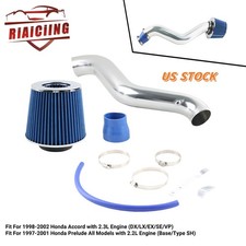 Cold Air Intake Pipe Kit For 98-02 Honda Accord Dxlxex 2.3l 97-01 Prelude 2.2 Cold Air Intake Pipe Kit For 98-02 Honda Accord Dxlxex 2.3l 97-01 Prelude 2.2