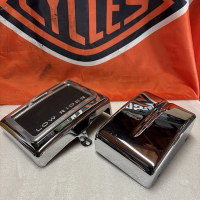 OEM Harley Dyna FXDLS Chrome Battery Oil Covers Lowwrider S DYna FXD