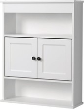 Bathroom Storage Wall Cabinet Wooden Wall Mounted Storage Organizer Ideal
