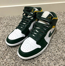 Air Jordan 1 Mid Sonics Noble Green Pollen Wh...