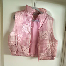 Steppweste rosa Patchwork , Reißverschluss, ...