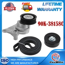 Drive Belt Tensioner Idler Pulley Kit For Chevrolet Tahoe GMC Cadillac 90K38158C