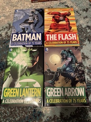 DCs A Celebration Of 75 Years Lot. Batman, Flash, Green Lantern And Green Arrow
