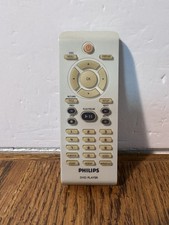 Genuine OEM Philips RC-2010 DVD Player Remote Control White  Gray Tested Works