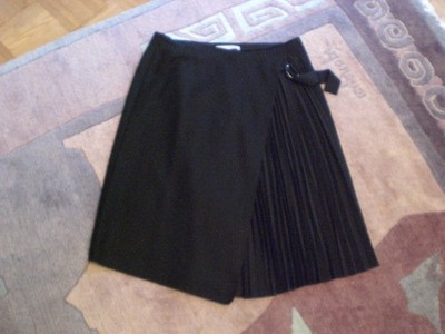 MARC O POLO* wunderschöner Wickelrock, Midi * Wollgemisch *schwarz *Gr. 42 * TOP