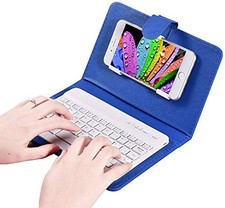 Wireless Keyboard with Stand, Mini Keyboard for Cell Phone, Stand Case Cover ...