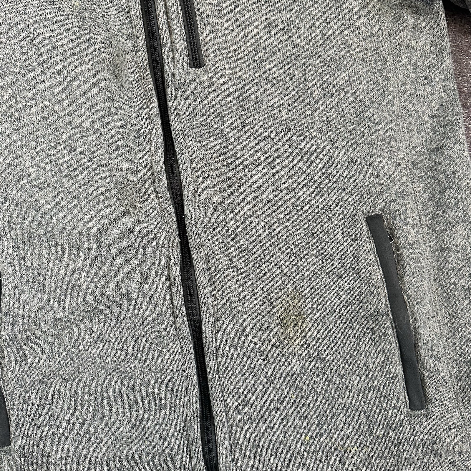 Men's Patagonia Heather Dark Gray Full Zip Up Better Sweater Fleece Jacket Sz L thumbnail 2