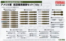 FNMFP045 1:72 Fine Molds US Aircraft Bombs Set 1960s 