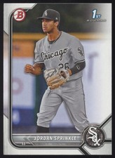 2022 Bowman Draft #BD-183 Jordan Sprinkle  Chicago White Sox