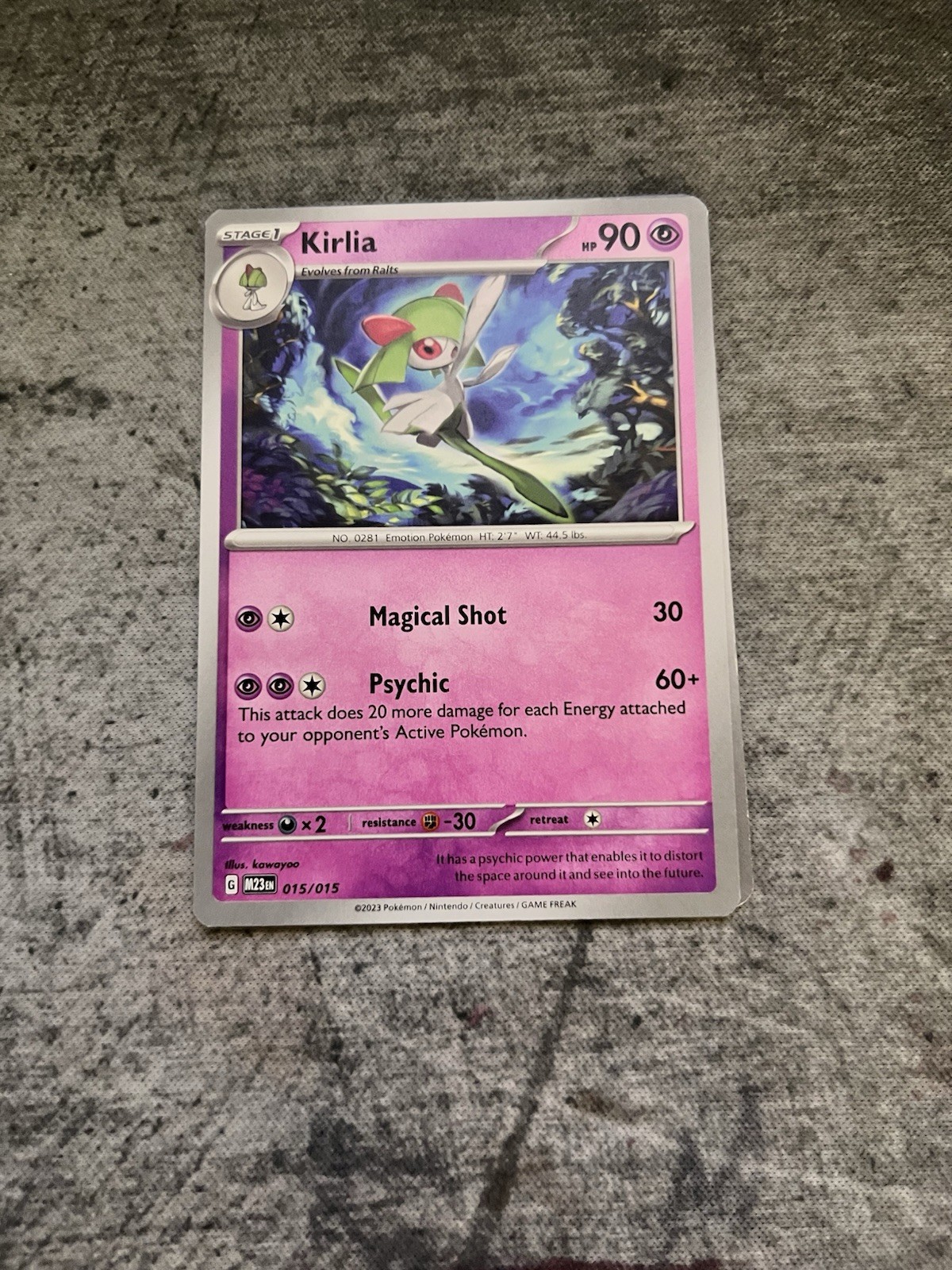 Pokemon Paldean Fates Kirlia UncommonCard 028/091 NM
