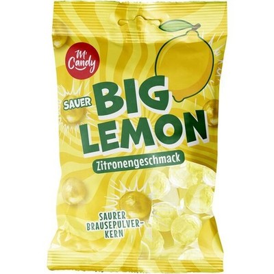20 Tüten M'Candy Big Lemon a 150g M Candy Mcandy #